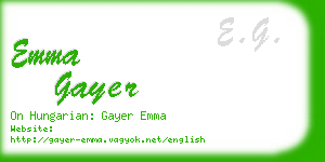 emma gayer business card